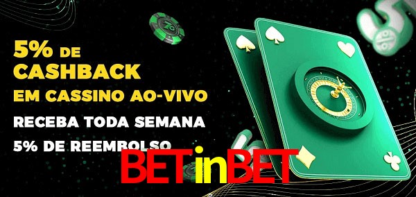 Promoções do cassino ao Vivo betinbet